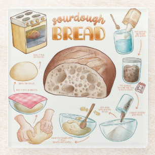 Brood Recipe glas Onderzetter