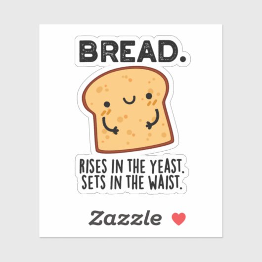 Brood stijgt in de gist-set in de wasmachine sticker (Vel)