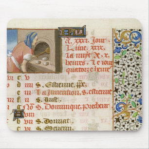 Brood uit een boek 's avonds muismat