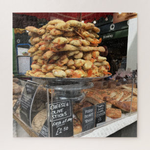 Brood voor verkoop, Borough Market, Londen, Vereni Legpuzzel