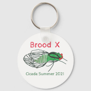 Brood X Cicada Summer 2021 Sleutelhanger