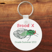 Brood X Cicada Summer 2021 Sleutelhanger (Voorkant)