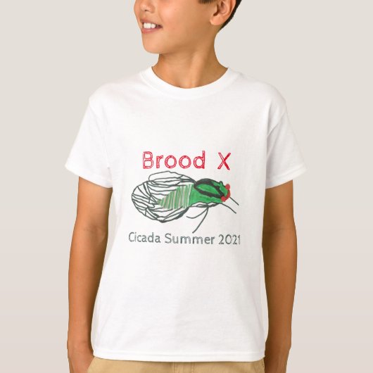 Brood X Cicada Zomer 2021 T-shirt (Voorkant)
