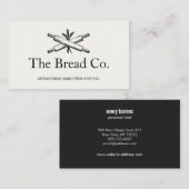 Broodbakker Bakkerij Chef Rolling Pins Visitekaartje (Voorkant / Achterkant)