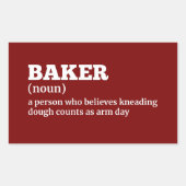 Broodbakker Funny Definition Sticker (Voorkant)