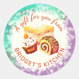 broodbakkersbakkerswaren uit de keuken van de stic ronde sticker