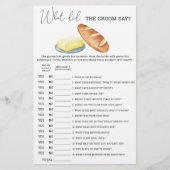 Broodboter - Wat zei de bruidegom bruidsspel (Voorkant)