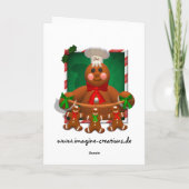 Broodbrood: Funny Baker Feestdagen Kaart (Achterkant)