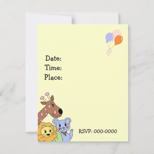 Brooddieren en Oerwouden Kaart (Achterkant)