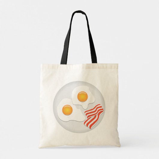 Broodeieren en Canvas tas van Bacon Breakfast (Achterkant)