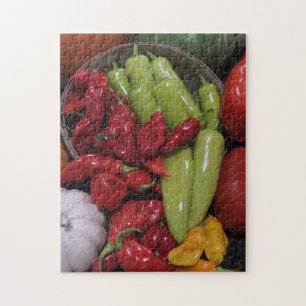 Broodgroenten voor Spaanse peper Legpuzzel