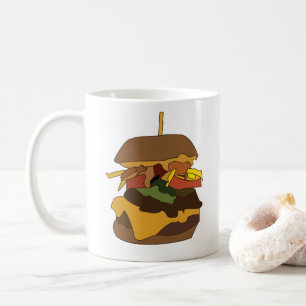 Broodje Hamburger Burger Koffiemok