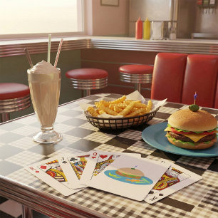 Broodje met Veggie Sides Fun Food Pokerkaarten