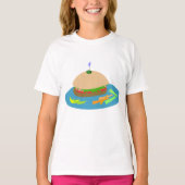 Broodje met Veggie Sides Fun Food T-shirt (Voorkant)