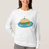 Broodje met Veggie Sides Fun Food T-shirt (Voorkant)