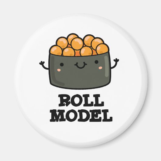 Broodje Model Grappig Voedsel Sushi Roll Pun Magneet (Voorkant)