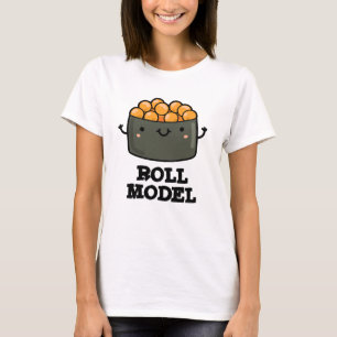Broodje Model Grappig Voedsel Sushi Roll Pun T-shirt