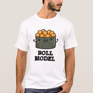 Broodje Model Grappig Voedsel Sushi Roll Pun T-shirt