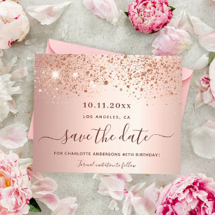 Broodje van het roos van de Birthday glitter Spare Flyer