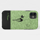 Broodjesdriekleppige zwarte kattendoekje Case-Mate iPhone case (Achterkant (horizontaal))