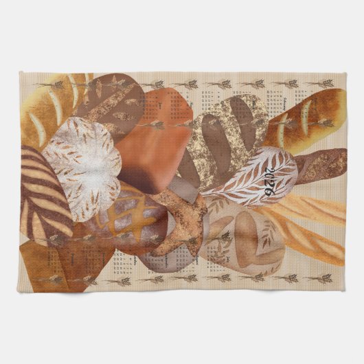 Broodkalender volledig jaar 2026 theedoek (Horizontaal)