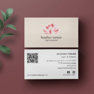 Broodkuikens van crème QR CODE wellness spa massa Visitekaartje