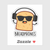 Broodtelefoons Grappig Brood Pun Sticker (Vel)