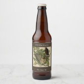 Broodwinged Hawk van de Amerikaanse vogels van Aud Bier Etiket (Voorkant)