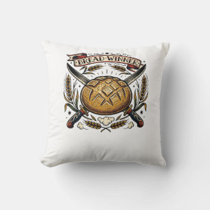 Broodwinner Sourdough Tatoeage Flash Grappige Bak Kussen