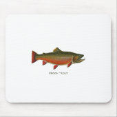 Brook forel mannetje (Spawning Phase) Muismat (Voorkant)
