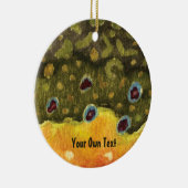 Brook forel Skin Fly Fishing Keramisch Ornament (Rechts)