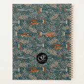 Brook Forel Zoetwater Vis Blauw Sinaasappel Grijs Planner (Achterkant)