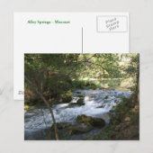 Brook in Alley Springs, Missouri Briefkaart (Voorkant / Achterkant)