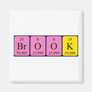 Brook periodiek table name magnet magneet