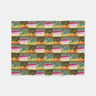 Brook, regenboog, bruine forel fleece deken