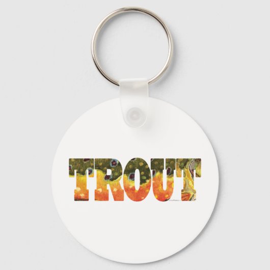 Brook Trout Art Sleutelhanger (Voorkant)