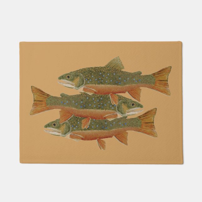 Brook Trout Doormat Deurmat (Voorkant)