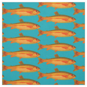 Brook Trout Fish Vist Patroon voor vissers Stof
