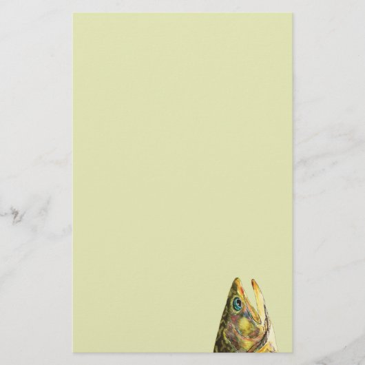 Brook Trout Fisherman Briefpapier (Voorkant)