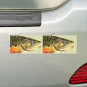 Brook Trout Fisherman Bumpersticker (Op auto)