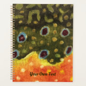 Brook Trout Fly Fishing Angler's Planner (Voorkant)