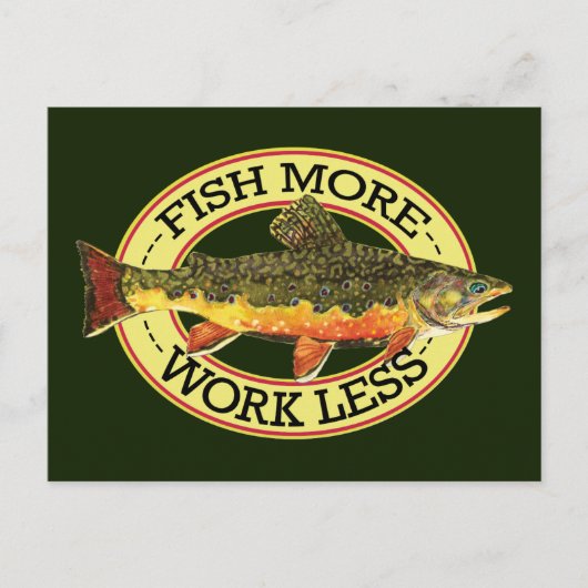 Brook Trout Fly Fishing Briefkaart (Voorkant)