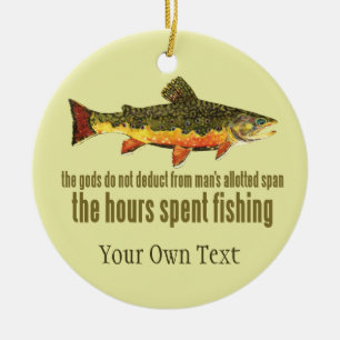 Brook Trout Fly Fishing Fisherman's Keramisch Ornament