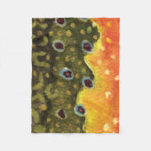 Brook Trout Fly Fishing Ichthyologist Angler's Fleece Deken (Voorkant)