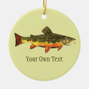 Brook Trout Fly Fishing Keramisch Ornament