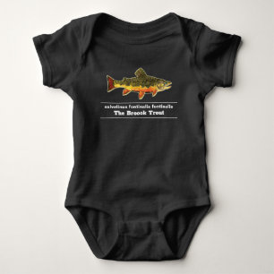 Brook Trout Fly Fishing Latijnse Name Ichthyology Romper