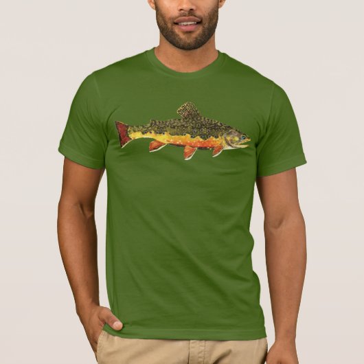 Brook Trout Fly Fishing T-shirt (Voorkant)