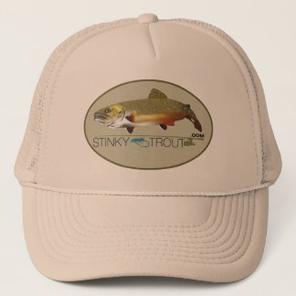 Brook Trout geïllustreerd Pet "StinkyTrout.com"