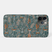 Brook Trout - Grijs, Sinaasappel, op Turqoise - NH Case-Mate iPhone Case (Achterkant (horizontaal))