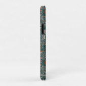 Brook Trout - Grijs, Sinaasappel, op Turqoise - NH Case-Mate iPhone Case (Achterkant/rechts)